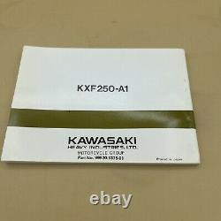 1987 1988 Kawasaki KXF250 A1 Tecate Tecate-4 Owners Manual OEM 99920-1375-01