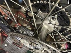 2004 2008 Kawasaki KX 125 KX kxf 250 Rear Wheel inc Disc & Sprocket 2005 2006 07