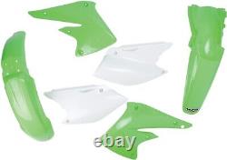 2004 for Kawasaki KX 250 F UFO Replacement Body Kit OEM Green/White KXF250