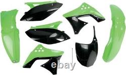 2009 for Kawasaki KX 250 F UFO Replacement Body Kit OEM Green/Black KXF250