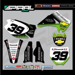 Custom MX Graphics Kit Kawasaki KX 125 250 Pro Circuit Kit 2005 2006 ALL YEARS