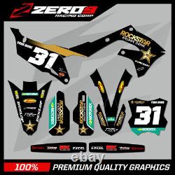 Custom MX Graphics Motocross Kit Decals KAWASAKI KX KXF 125 450 ROCKSTAR 22
