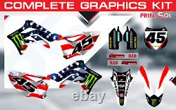 KAWASAKI KX KXF 250 450 2015 2025 ultra durable MX Graphics Decals KIT