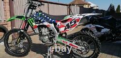 KAWASAKI KX KXF 250 450 2015 2025 ultra durable MX Graphics Decals KIT