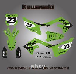 Kawasaki 250 KXF 2021 2022 2023 Full MX Graphics Sticker Kit OEM