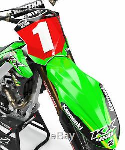 Kawasaki Kx Kxf 125 250 450 Motocross MX Graphics Full Kit Oem Team 18