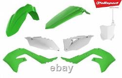 Kawasaki Plastic Kit KX 450 2019 2023 OEM Green 90816 Motocross polisport KXF