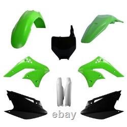 Kawasaki Plastic Kit KXF 250 2006 2008 with Fork Guards OEM