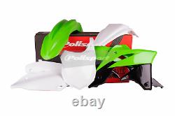 Kawasaki Plastic Kit KXF 250 2013 2016 OEM 15 Green White Motocross 90625