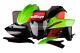 Kawasaki Plastic Kit Kxf 250 2013 2016 Oem Green Black Motocross 90542