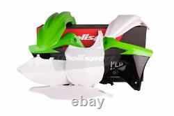 Kawasaki Plastic Kit KXF 450 2013 2015 OEM Green White Motocross 90545