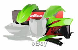 Kawasaki Plastic kit KXF 250 2013 2016 OEM Green 90695 Polisport Motocross