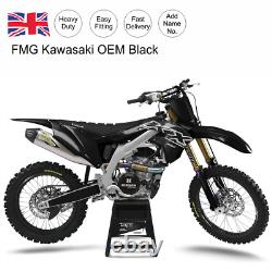 MX Graphics Kits Kawasaki KXF KX 50cc-450cc Motocross FMG OEM Black