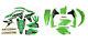 New Kxf 250 17 18 19 Pts4 Graphics Sticker Plastic Kit Green Plastics Kxf250