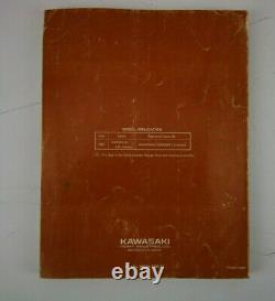 OEM Genuine 1987 Kawasaki KXF250 Tecate 4 Service Manual 1st Ed 99924-1085-01