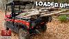 Overloaded Kawasaki Mule Pro Fx Goes To Work Hauling Lumber In Depth Review