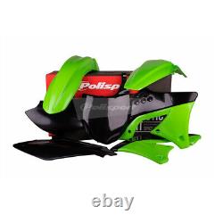 Polisport Full Plastics Kit For Kawasaki KX 250 F 2009-2012 Green Black OEM 12