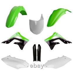 Polisport Kawasaki Plastic Kit with Fork Guards KXF 450 2012 ONLY, OEM