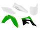 Racetech Plastica Kit Satz Kawasaki Kxf 450 2012-2015 Oem Verde Bianco