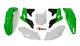 Racetech Plastics Kit Oem Green White. Kawasaki Kxf250 2013 2016