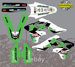 Rebound mx Part graphics kit to fit kawasaki KX KXF 65 85 125 250 450 all years