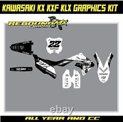 Rebound mx graphics kit to fit kawasaki KX KXF 65 85 125 250 450 all years