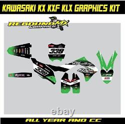Rebound mx graphics kit to fit kawasaki KX KXF 65 85 125 250 450 all years