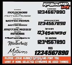 Rebound mx graphics kit to fit kawasaki KX KXF 65 85 125 250 450 all years