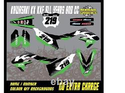 Rebound mx graphics kit to fit kawasaki KX KXF 65 85 125 250 450 all years