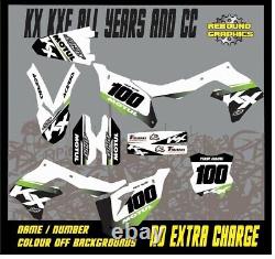 Rebound mx graphics kit to fit kawasaki KX KXF all years and cc