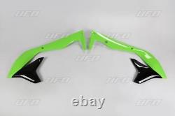 Ufo Radiator Covers Kawasaki Kxf450 Oem-color (black/green) Ka04736-999